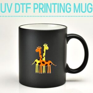 드망즈 UV DTF필름 인쇄 머그컵 재키무광블랙 홍보물품제작
