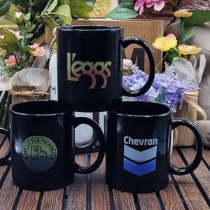 머그컵제작 아이스 직선블랙 변색머그잔