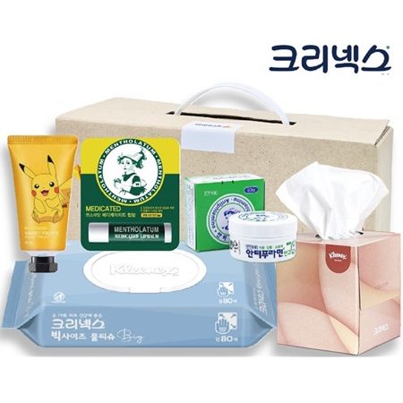 물티슈 홍보물품제작 크리넥스 브랜드생활건강세트 3호 1 물티슈 판촉물제작 크리넥스 브랜드생활건강세트 3호 대표이미지