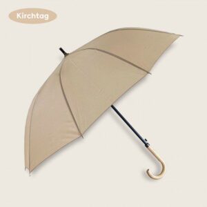 우산제작 키르히탁 65 10k 소프트파스텔 나무곡자우산판촉물 베이지