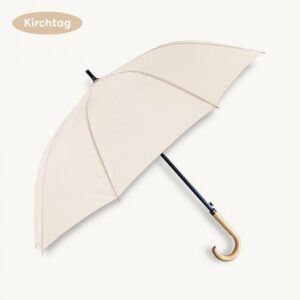 우산제작 키르히탁 65 10k 소프트파스텔 나무곡자우산판촉물 크림