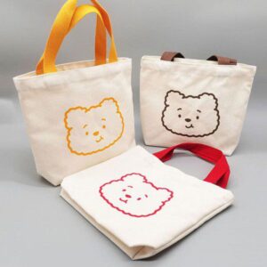 B098 뽀글이 베어 에코백제작 단체선물추천