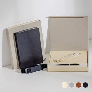 MOCO 타임리스 2026 레더밴드 다이어리제작 L Set 고급 선물용 자석케이스 메탈볼펜 포함