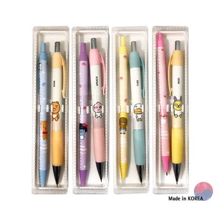 각인 볼펜 카카오프렌즈 샤프+리틀프렌즈 노크볼펜 2P 세트 1 각인 볼펜 카카오프렌즈 샤프+리틀프렌즈 노크볼펜 2P 세트 대표이미지