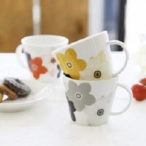 머그컵제작 블러썸 머그잔 (그레이,옐로우,오렌지) KA0164 단체선물추천