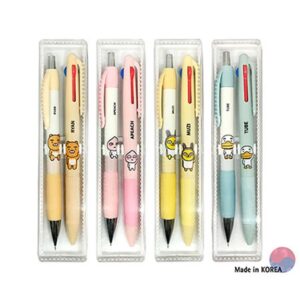 볼펜 각인 카카오프렌즈 샤프+3색볼펜 세트 2P 제작