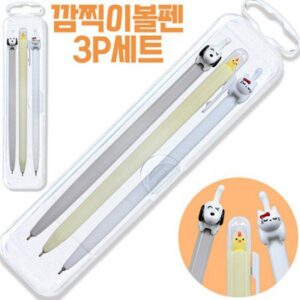 볼펜판촉물 깜찍이볼펜3P세트 제작