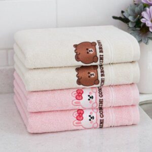 수건기념품 국내산 무한타올 라인 B&F 세면타월 제작 130g