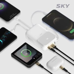 스카이 필 U10PD 빌트인 케이블 LED 고속 충전 보조배터리 기념품 제작 10,000mAh