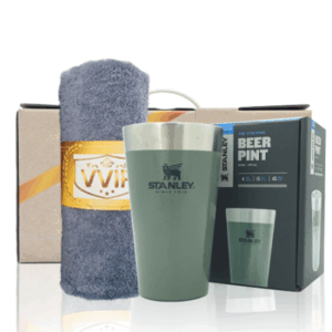 스텐리 텀블러제작 안심생활건강세트 69호 스탠리 파인트컵+고려황제코마타올180g