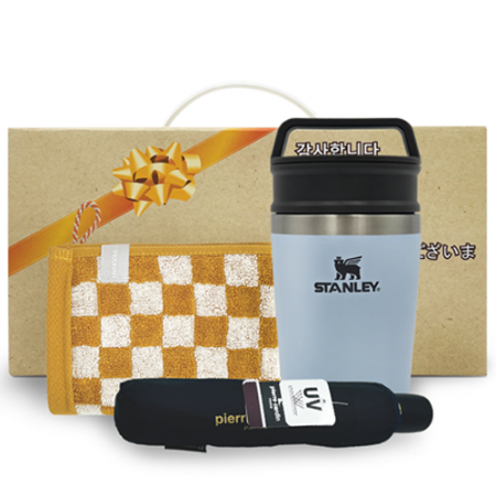 안심생활건강세트 35호 스탠리 텀블러 미니 머그컵+3단UV우산+체스핸드타올 홍보물품제작 1 안심생활건강세트 35호 스탠리 텀블러 미니 머그컵+3단UV우산+체스핸드타올 판촉물제작 대표이미지