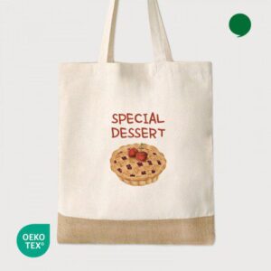 오코텍스인증 내츄럴쥬트투톤 에코백제작