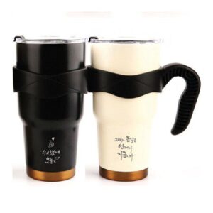 텀블러 판촉물 엘리 대용량 진공 핸들 손잡이 900ml 각인 인쇄