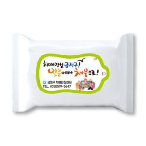 홍보용 30매 백색 물티슈제작